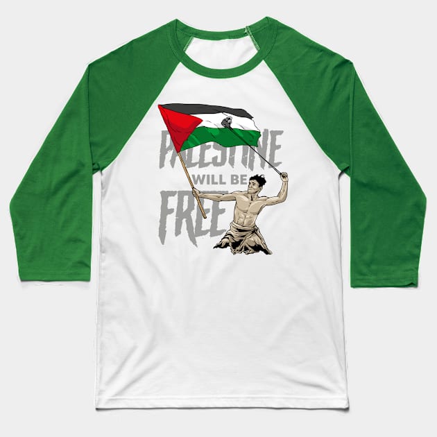 free palestine, the gaza clash boy Baseball T-Shirt by vaktorex